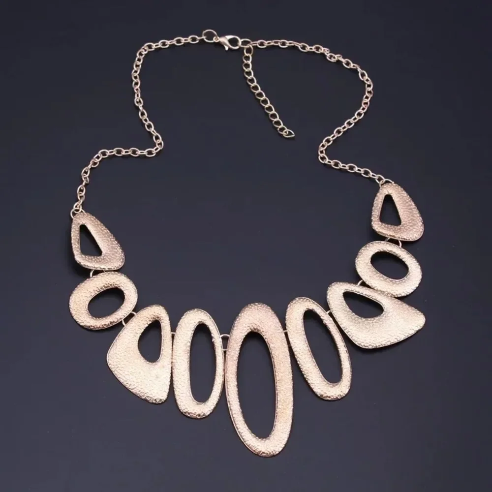 Fashion Steampunk Statement Necklaces Gold Color M